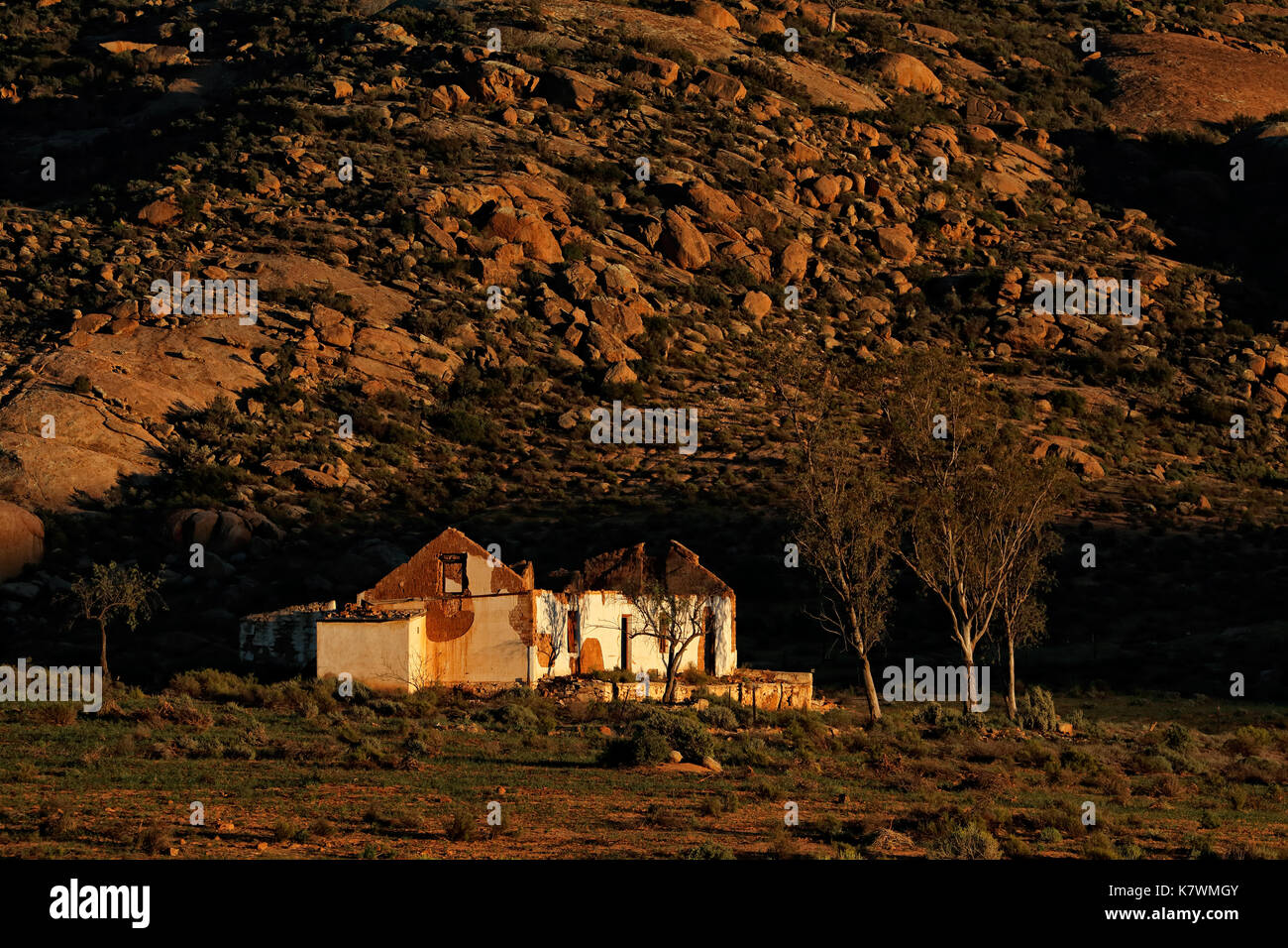 Einem alten, verlassenen ländlichen Bauernhof, Südafrika Stockfoto