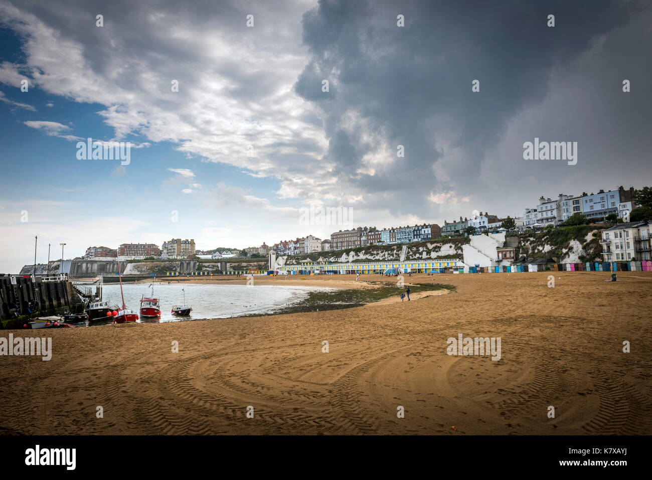 Broadstairs, Strand und Meer, Kent, Großbritannien Stockfoto