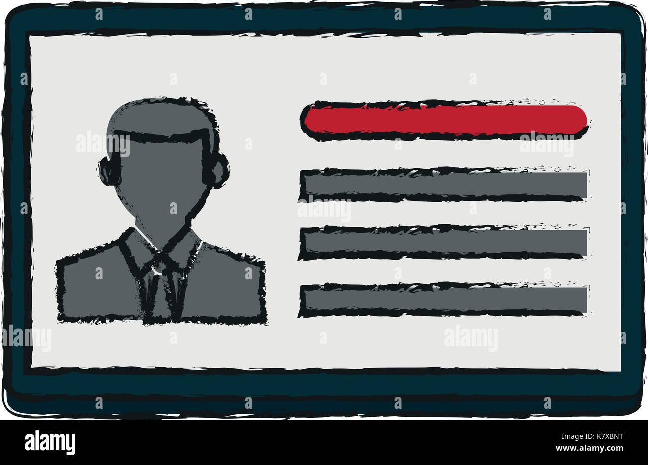 Id-icon image Stock Vektor