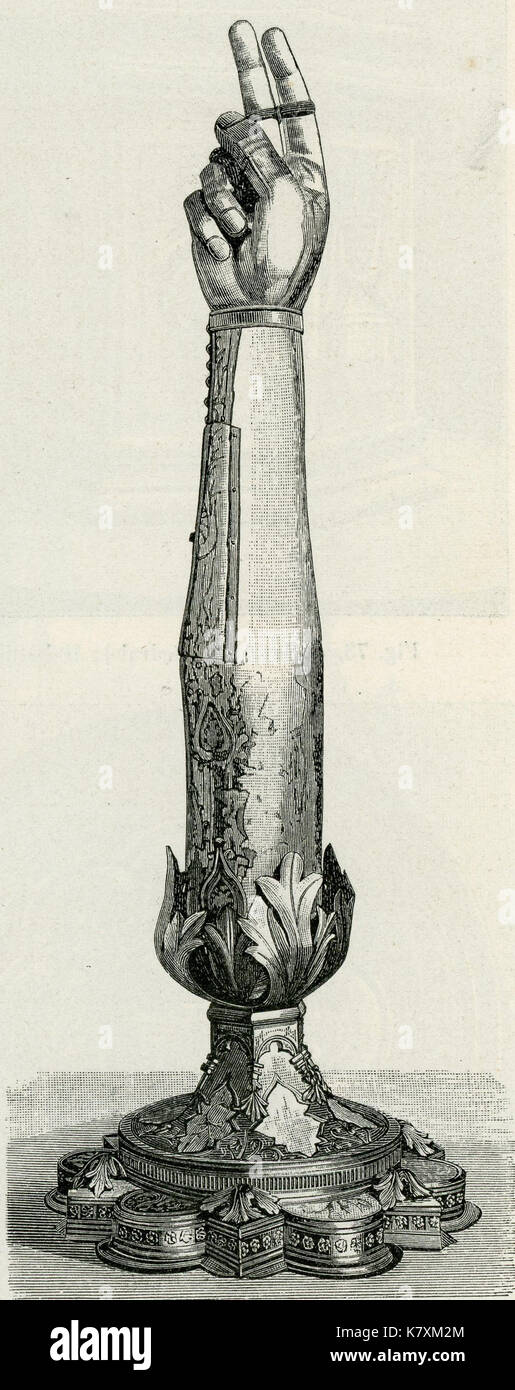 Imola Kathedrale braccio Destro di San Cassiano xilografia Stockfoto