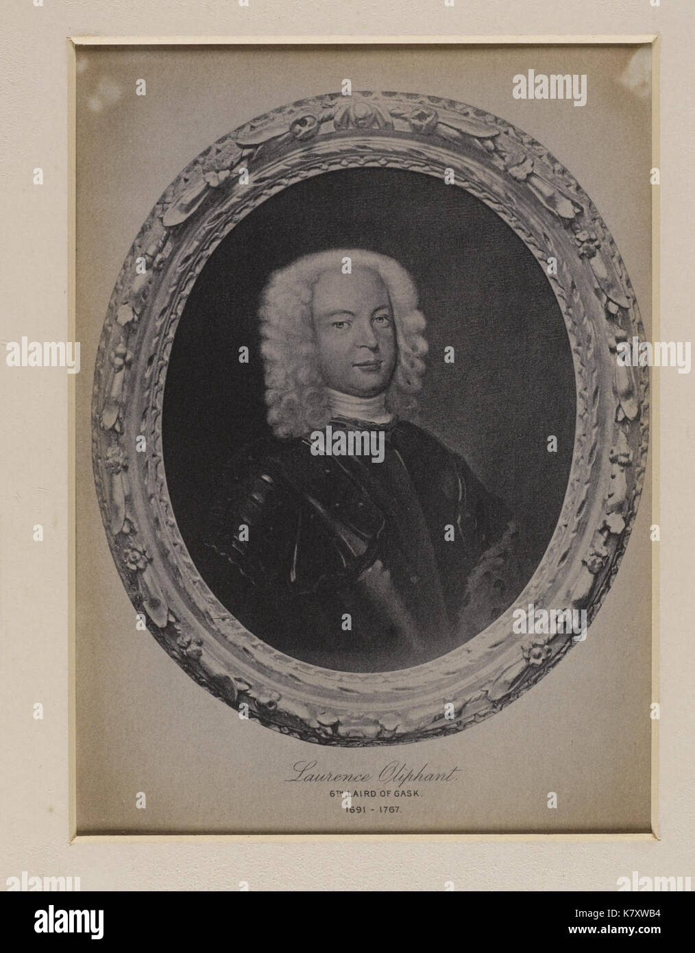Jacobite Breitseite Laurence Oliphant 6 Laird der Gask 1691 1767 Stockfoto