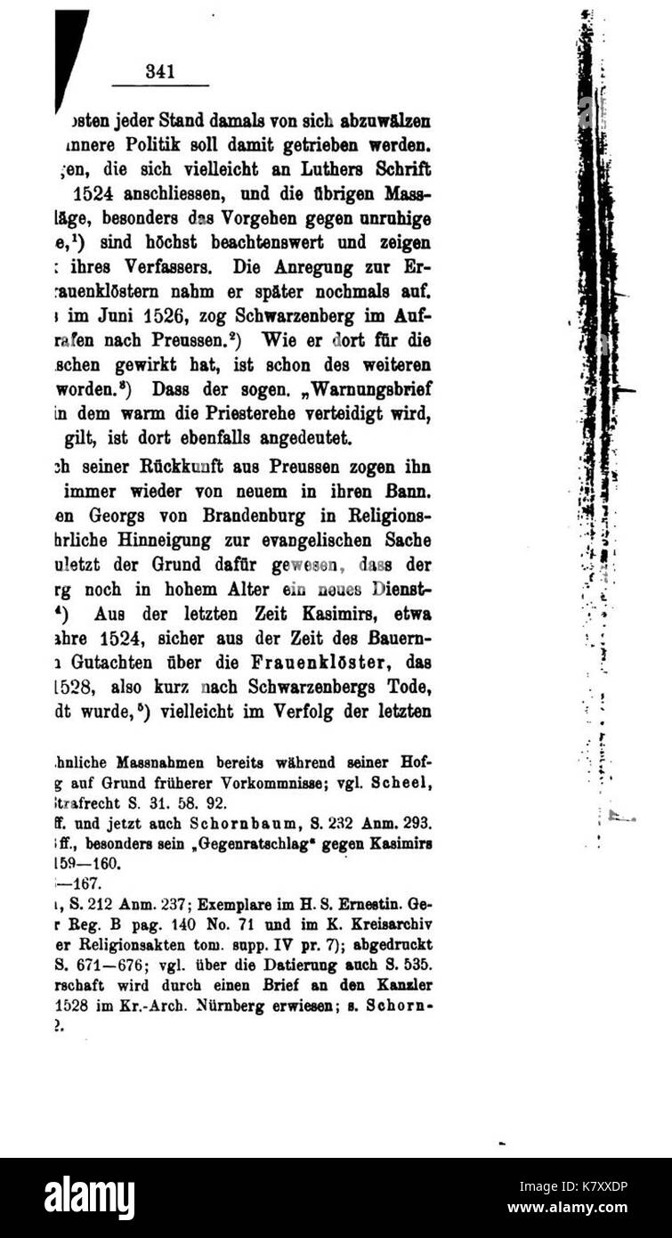 Johann Freiherr zu Schwarzenberg (Scheel) 341 Stockfoto