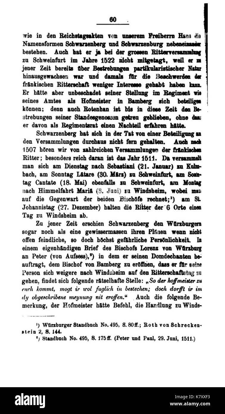 Johann Freiherr zu Schwarzenberg (Scheel) 060 Stockfoto