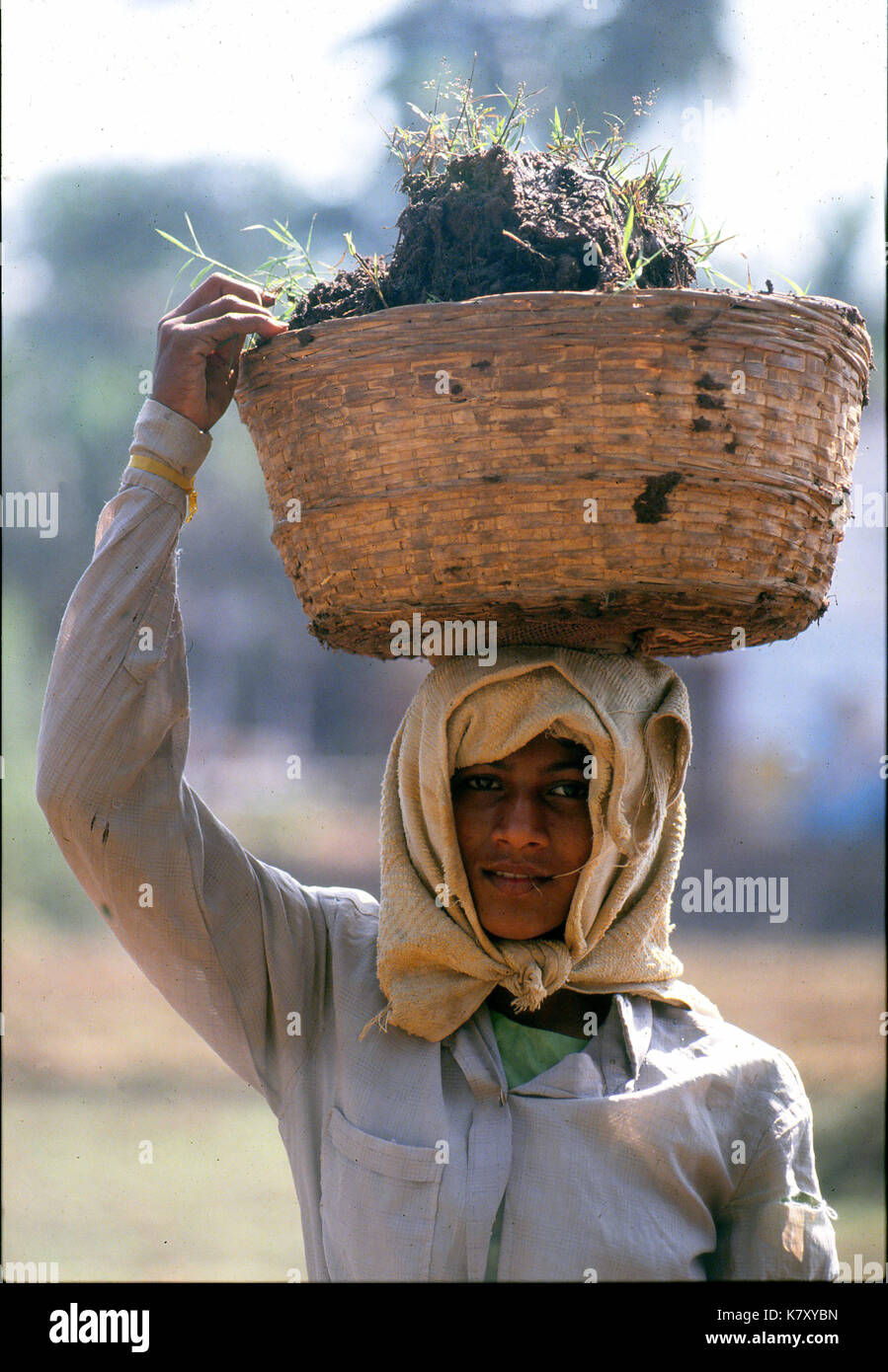 Armen Menschen in Indien arbeiten Stockfoto