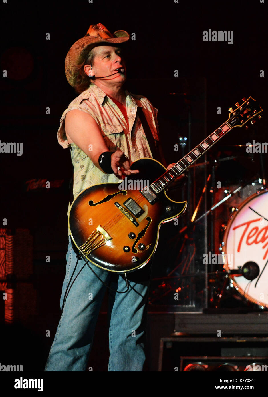 Ted Nugent führt im Paramount Theater NY bietet: Ted Nugent Wo: New York, New York, United States Wann: 16 Aug 2017 Quelle: Patricia Schlein/WENN.com Stockfoto