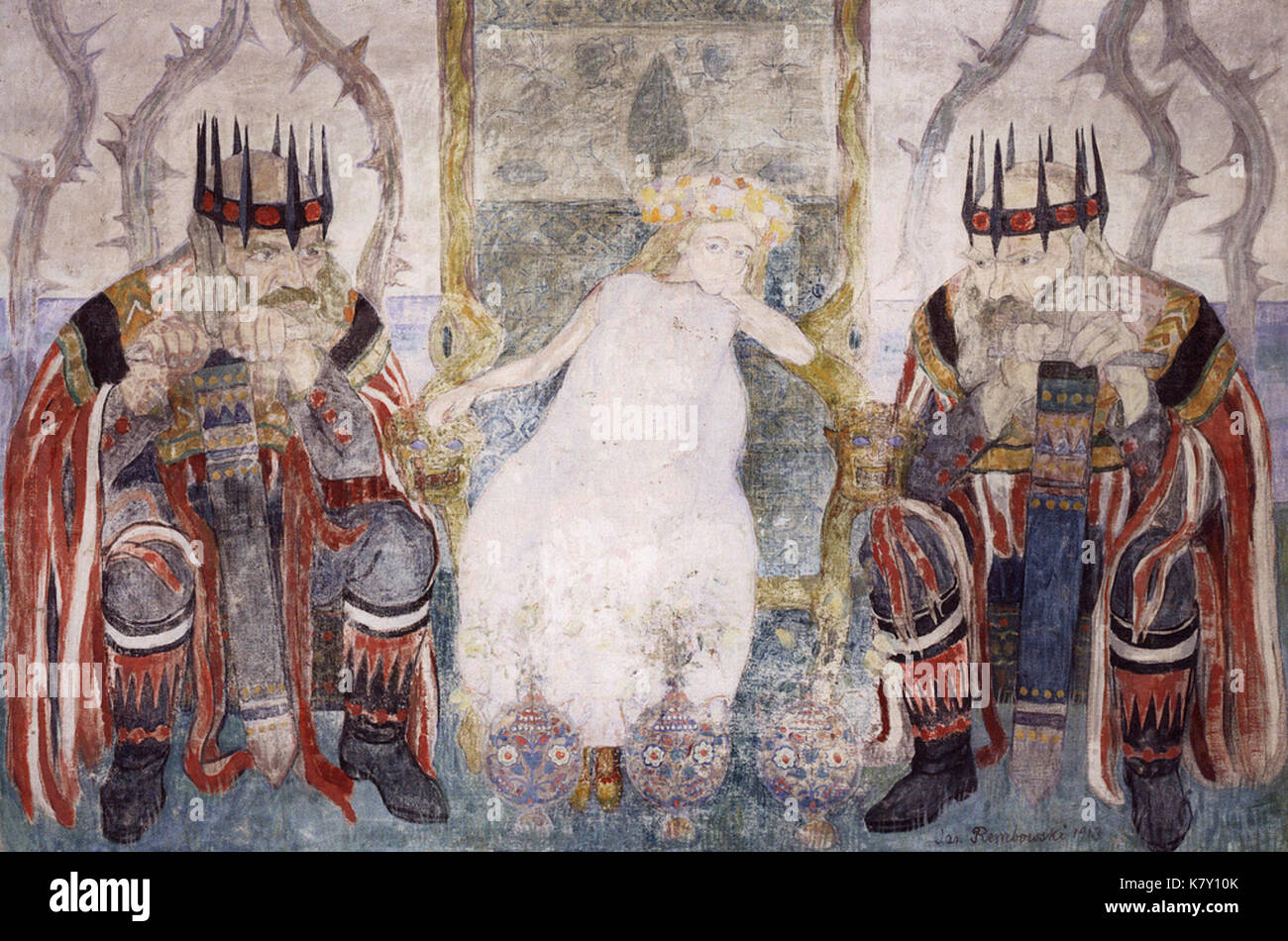 Jan Rembowski Zaczarowana dzieweczka ich 1913 Stockfoto