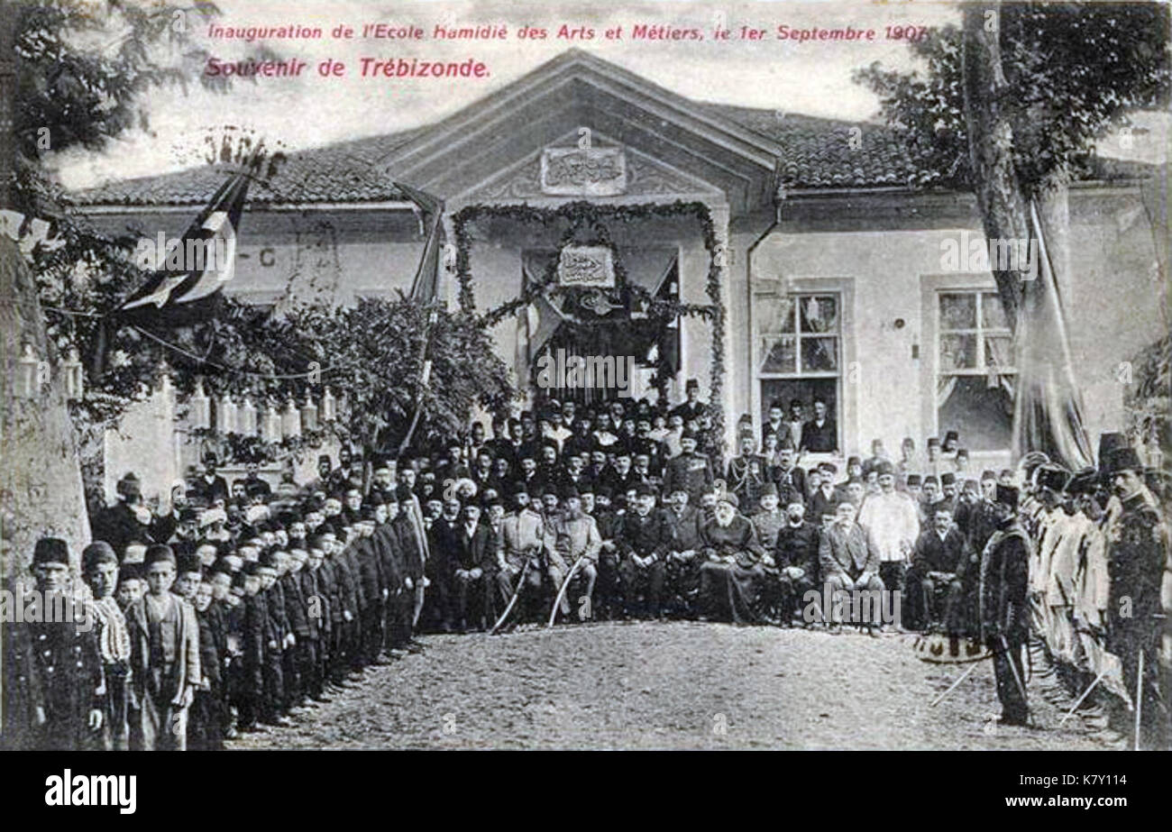 Einweihung des Hamidian Schule für Kunst und Handwerk in Trapezunt Stockfoto