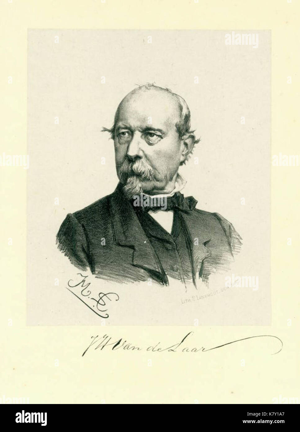 Jan Hendrik van de Laar (1807 1874) Stockfoto