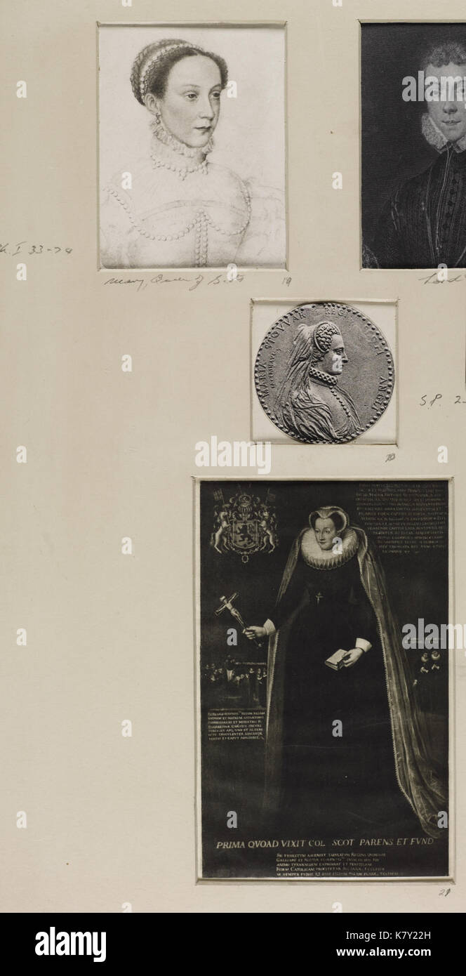 Jacobite Breitseite Mary, Königin der Schotten (1542 1587) 03. Stockfoto