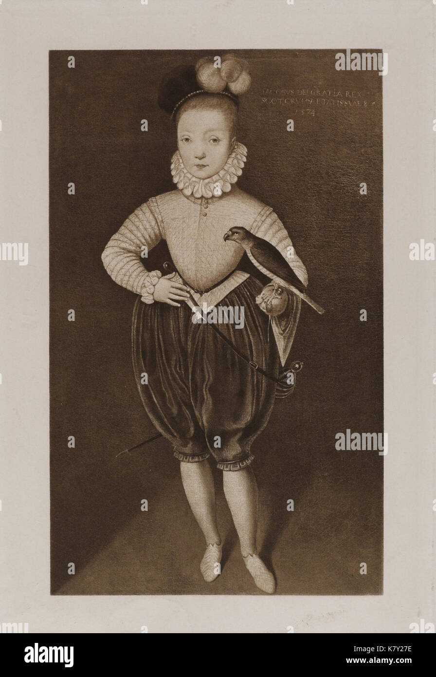 Jacobite Breitseite James VI und I (1566 1625) 02. Stockfoto