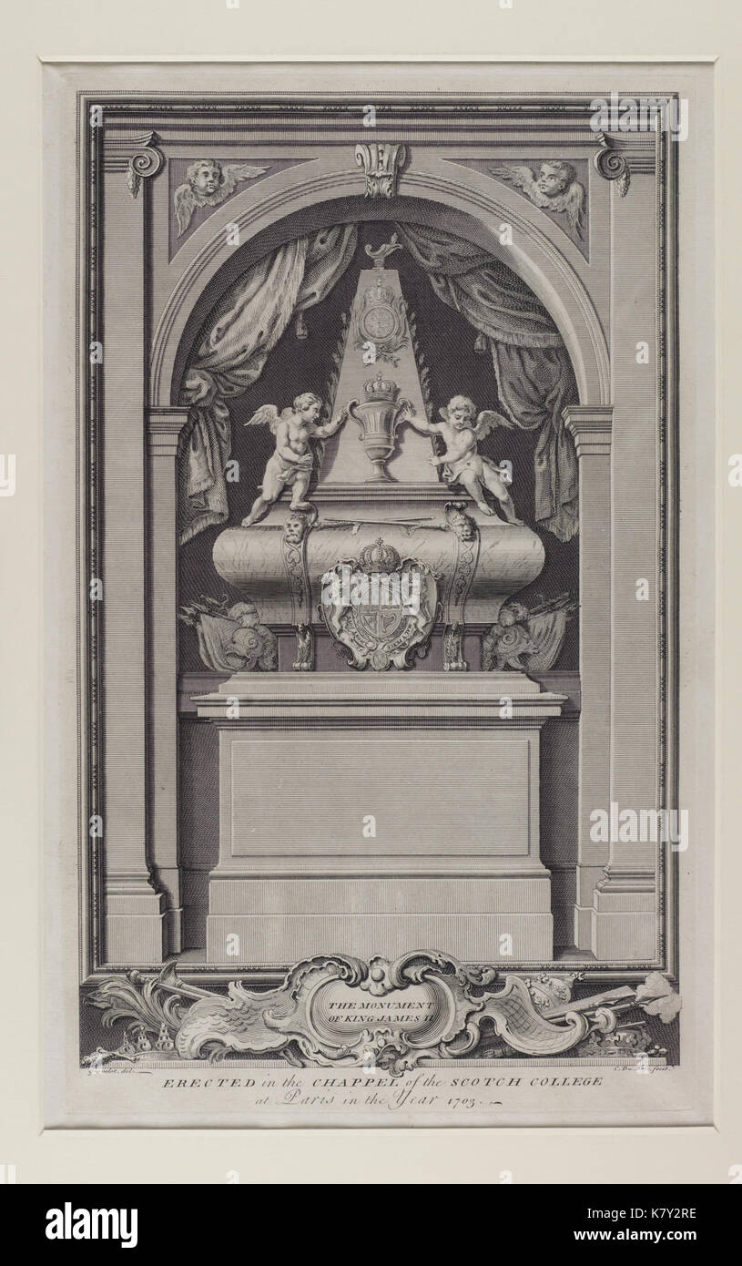 Jacobite Breitseite James VII und II (1633 1701) Stockfoto