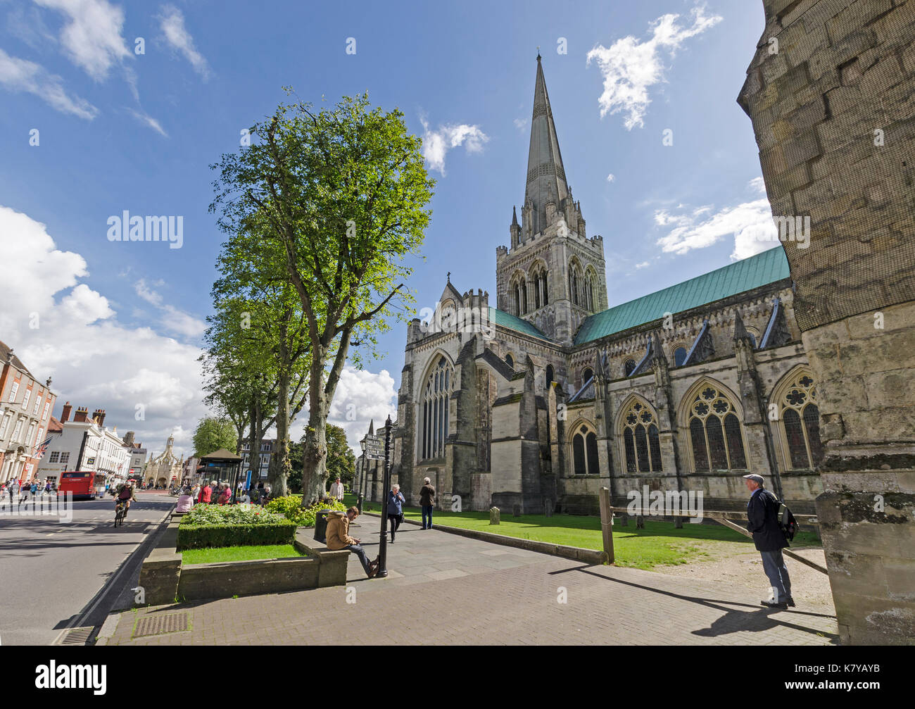 Chichester Kathedrale Stockfoto