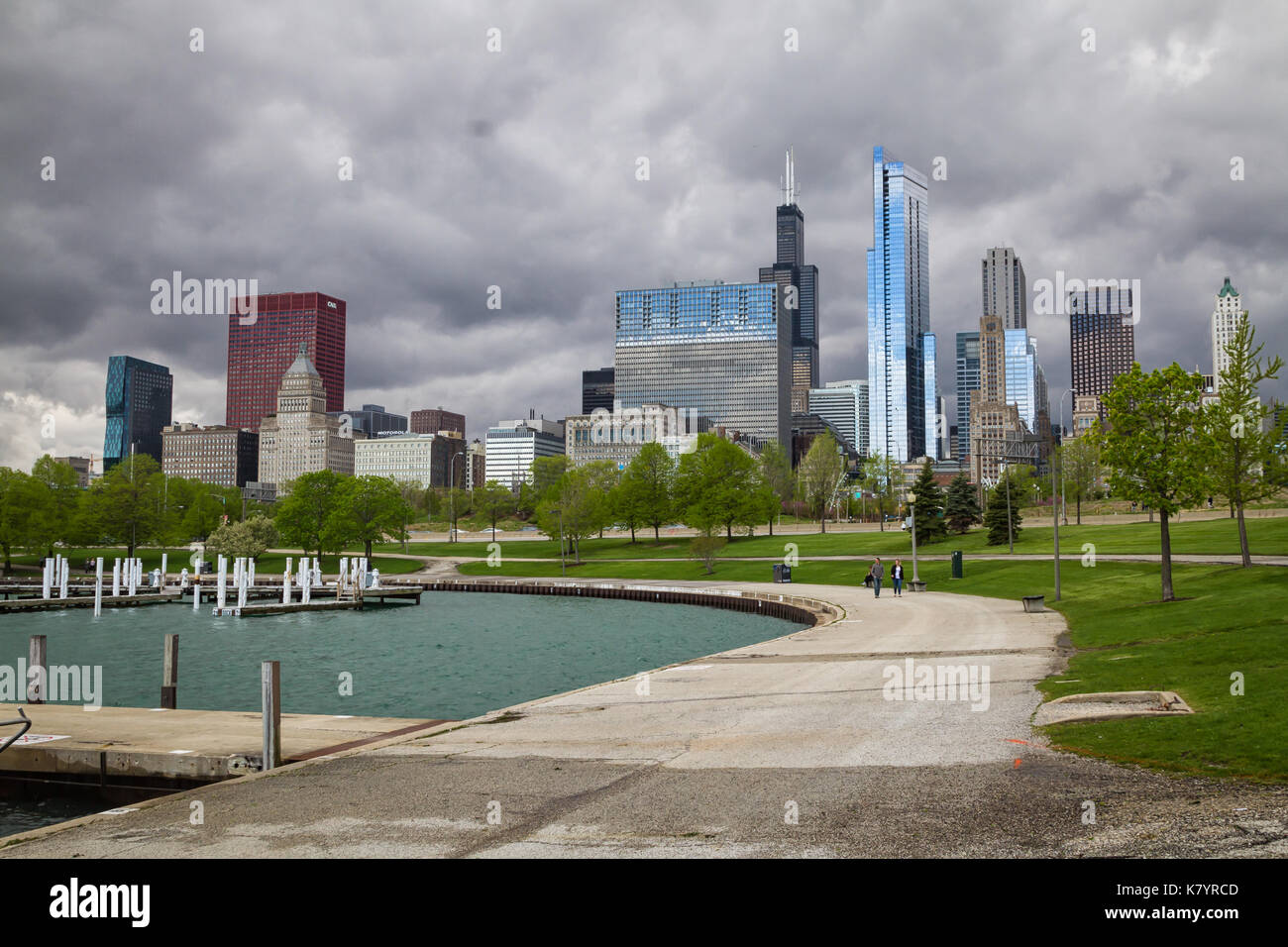 Skyline von Chicago Stockfoto