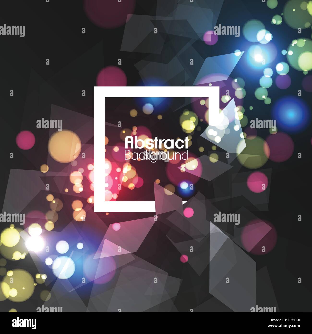 Zusammenfassung Hintergrund Template Design über rechteckige Rahmen-Vector Illustration Stock Vektor