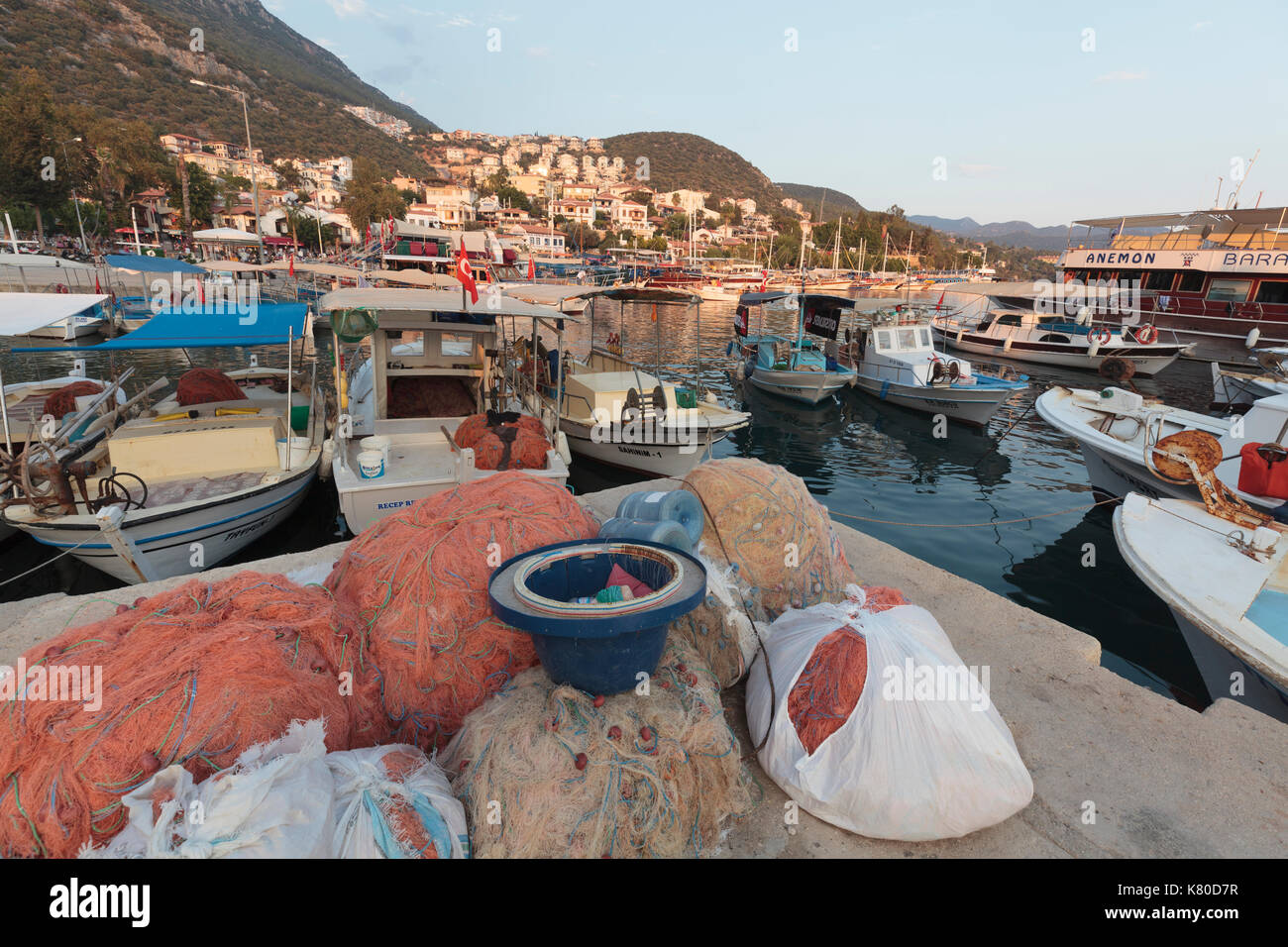 Hafen in Kas, Türkei Stockfoto