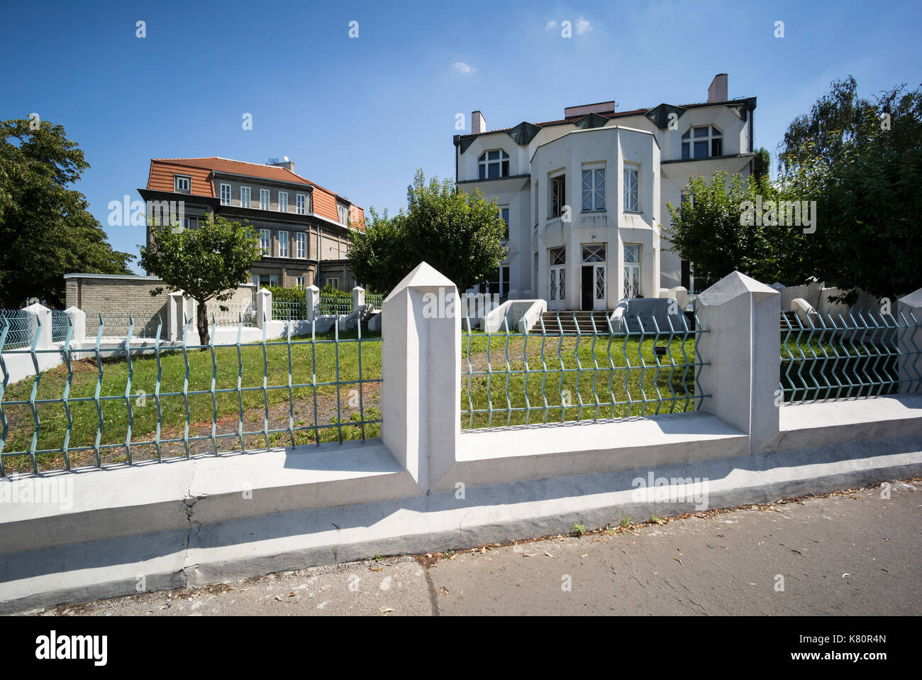 Prag. Der Tschechischen Republik. Kovařovic, kubistische Villa Haus in Libušina 49/3, Vyšehrad, entworfen von tschechischen Architekten Josef Chochol (1880-1956), 1912-1913. Stockfoto