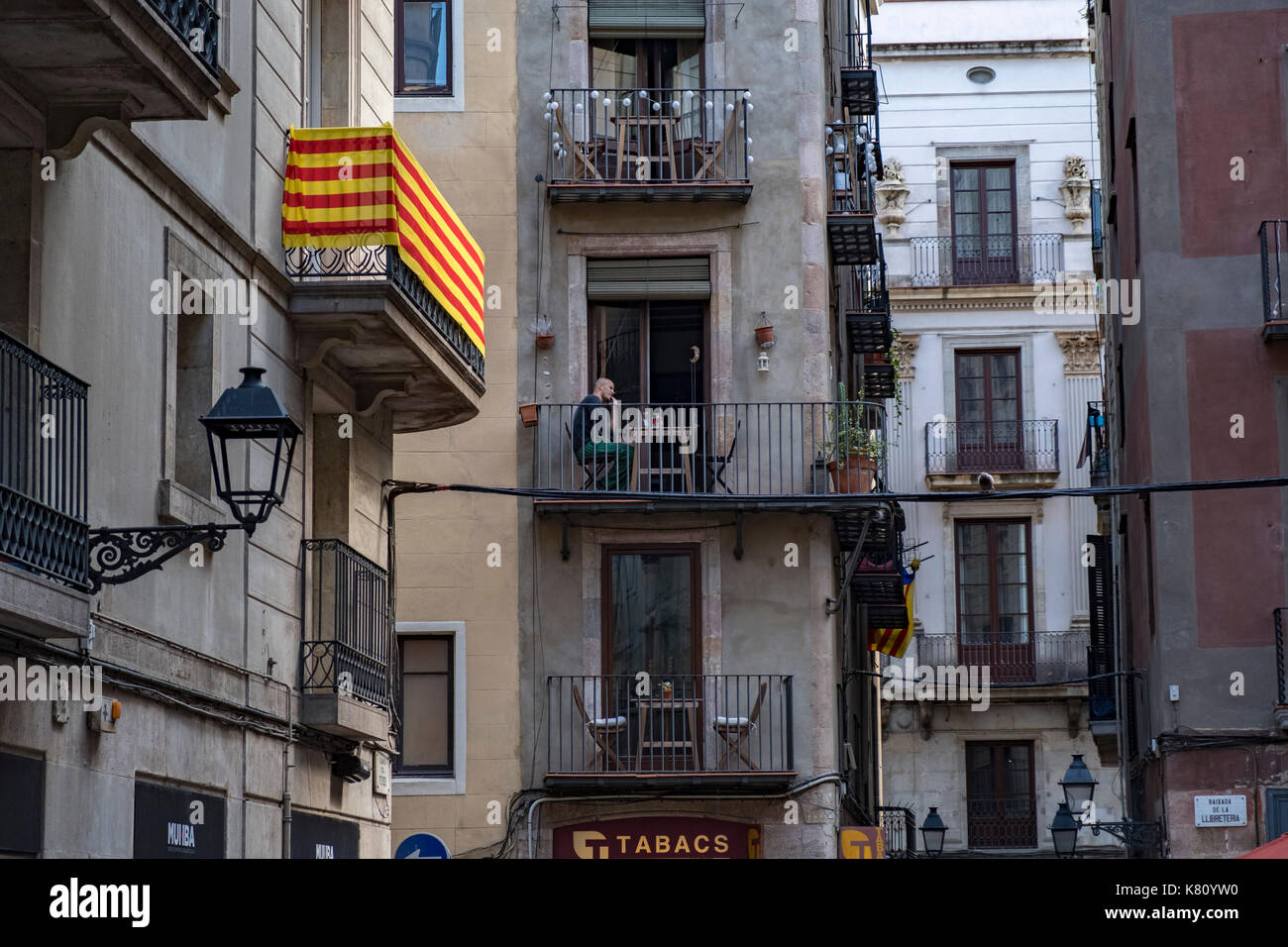 Referendum in Katalonien Stockfoto