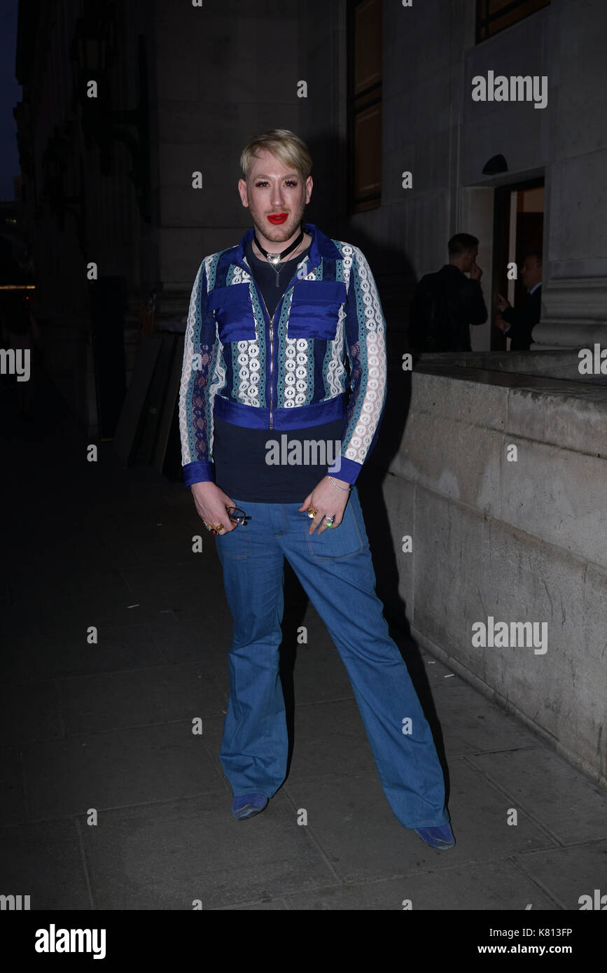 London, England, UK. 17 Sep, 2017. Lewis Duncan Weedon Faktor besucht FASHION SCOUT SS 18 Tag 3 an der Freimaurer Hall. Credit: Siehe Li/Alamy leben Nachrichten Stockfoto