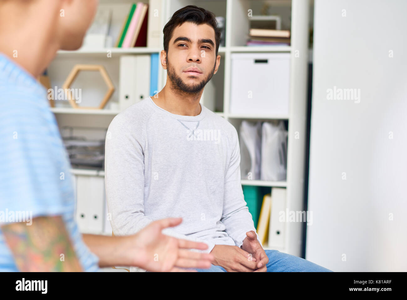 Patienten Training sozialer Kompetenzen Stockfoto