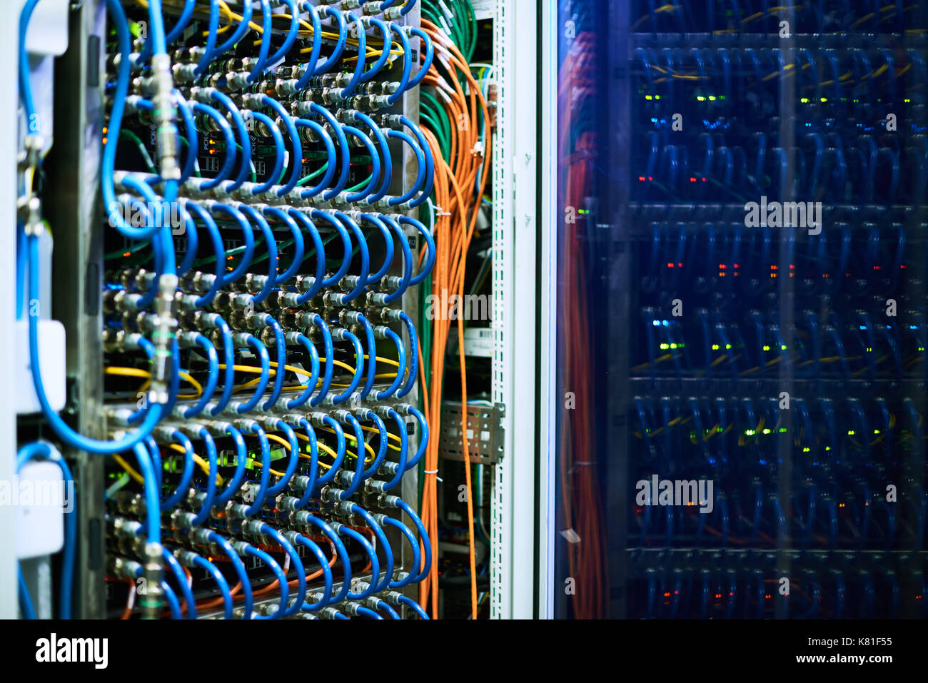 Supercomputer Server Stockfoto