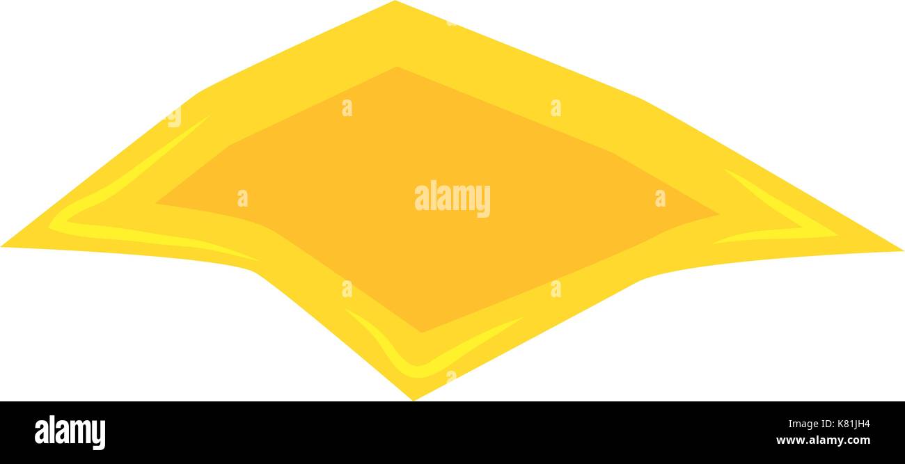 Käse Slice für Hamburger Vektor symbol Icon Design. Schöne Abbildung auf weißem Hintergrund Stock Vektor