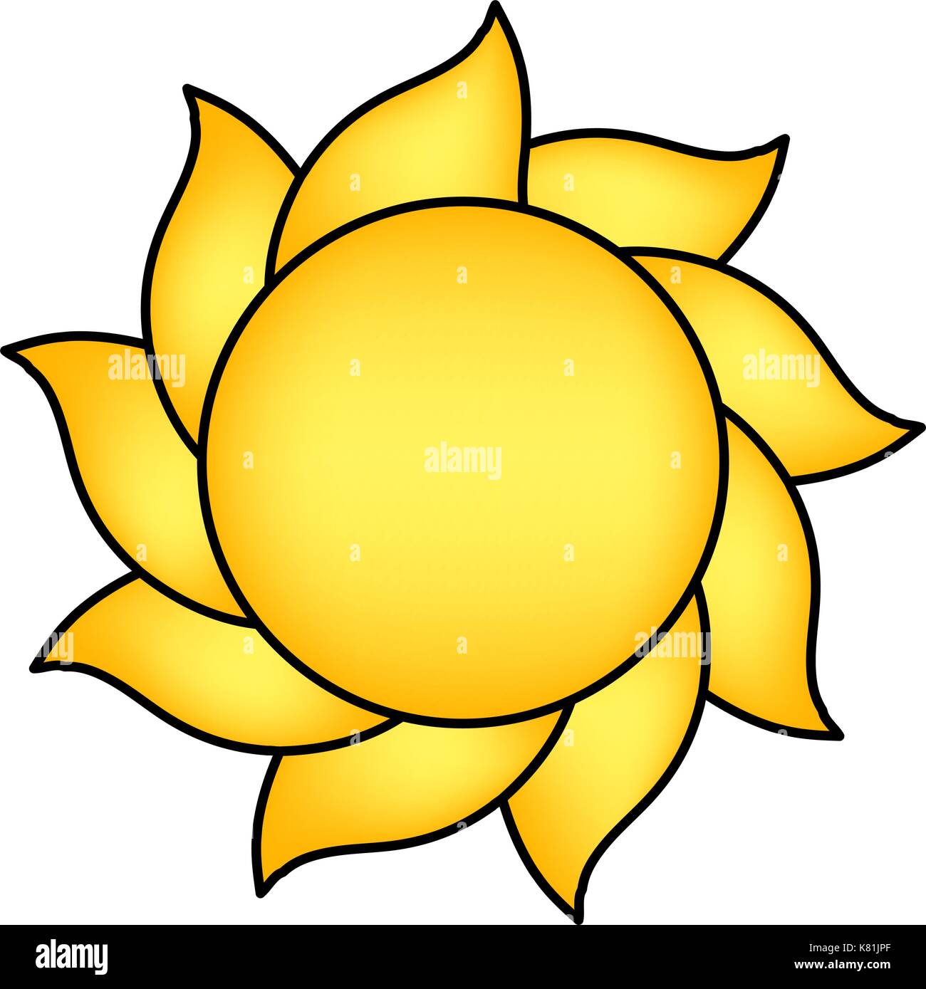 Cartoon sun Vektor symbol Icon Design. Schöne Abbildung auf weißem Hintergrund Stock Vektor Cartoon sun Vektor symbol Icon Design. Schöne Abbildung auf weißem Hintergrund Stock Vektor