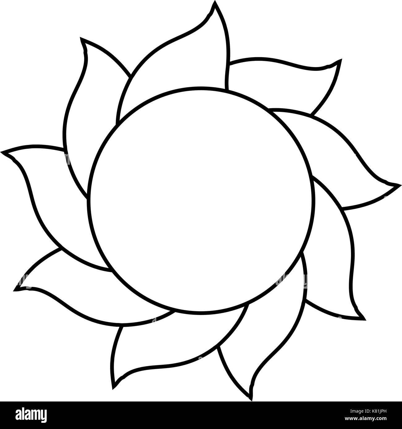 Sun silhouette Vektor symbol Icon Design. Schöne Abbildung auf weißem Hintergrund Stock Vektor Sun silhouette Vektor symbol Icon Design. Schöne Abbildung auf weißem Hintergrund Stock Vektor