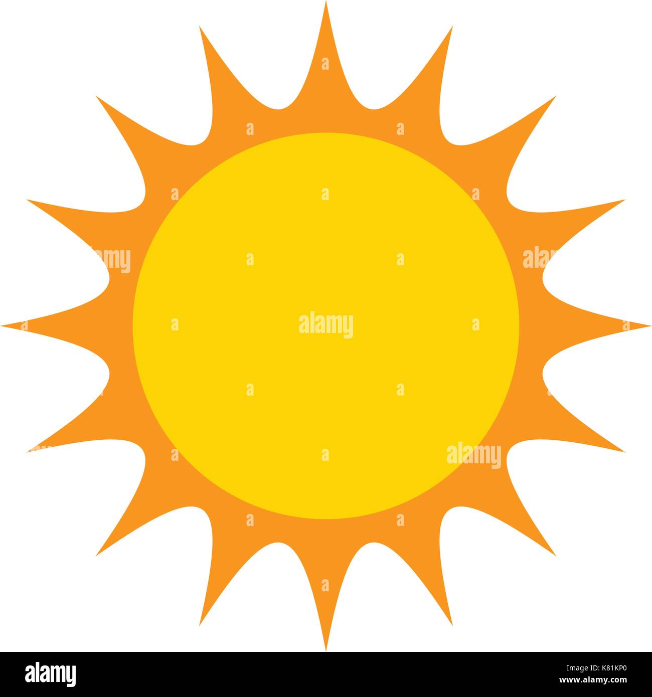 Sun Vektor symbol Icon Design. Abbildung auf weißem Hintergrund Stock Vektor Sun Vektor symbol Icon Design. Abbildung auf weißem Hintergrund Stock Vektor