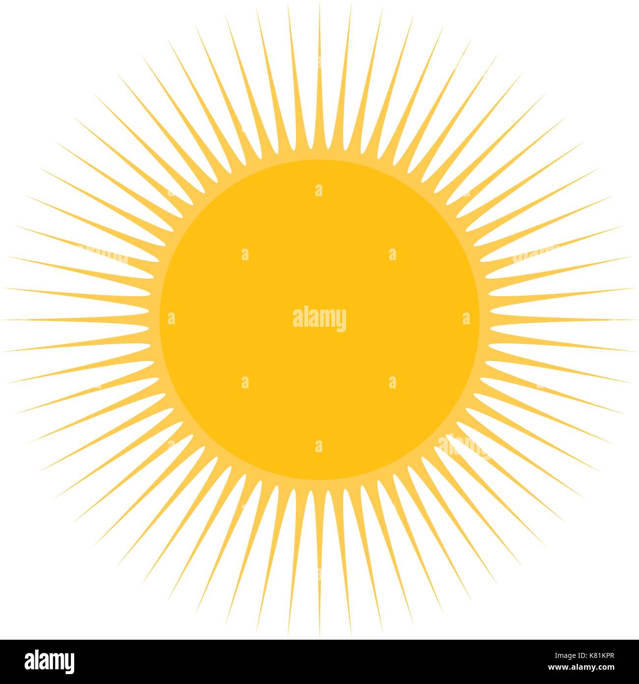 Sun Vektor symbol Icon Design. Abbildung auf weißem Hintergrund Stock Vektor Sun Vektor symbol Icon Design. Abbildung auf weißem Hintergrund Stock Vektor
