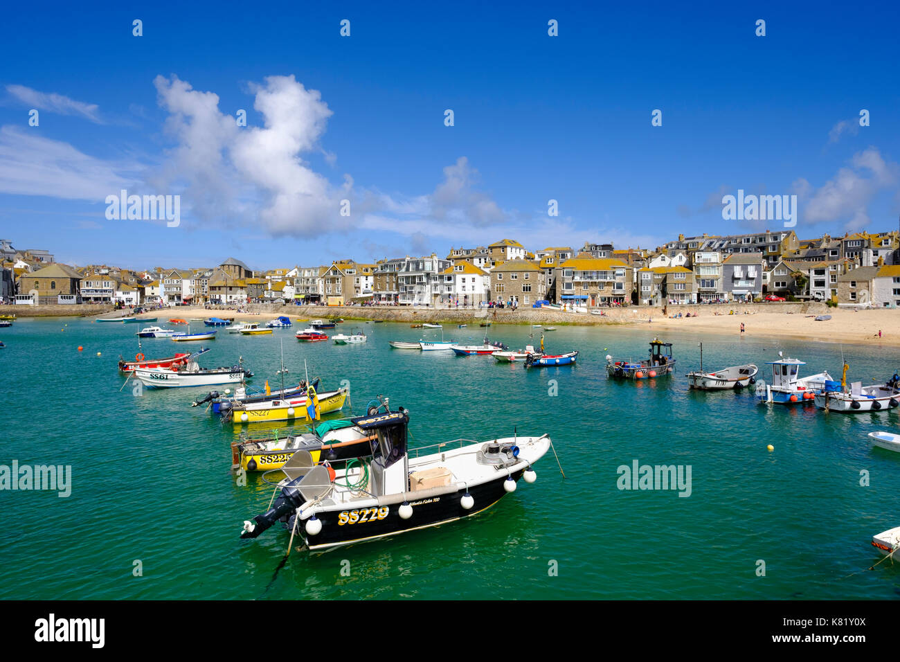 Fischereihafen, St Ives, Cornwall, England, Großbritannien Stockfoto