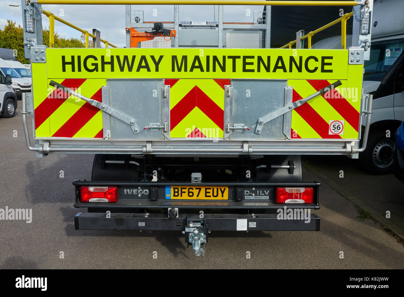 Autobahn Wartung Fahrzeug UK Stockfoto