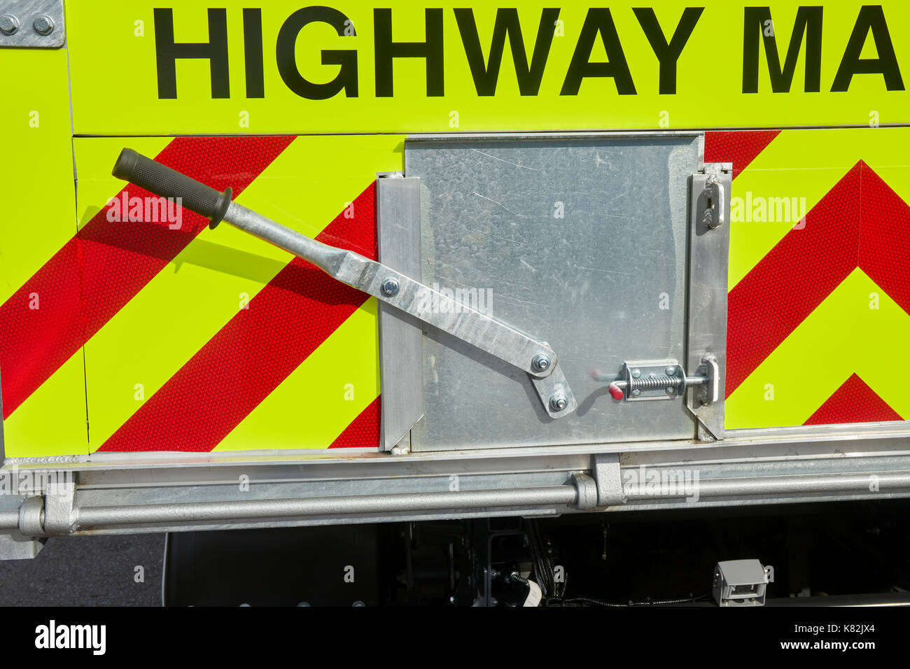 Autobahn Wartung Fahrzeug UK Stockfoto