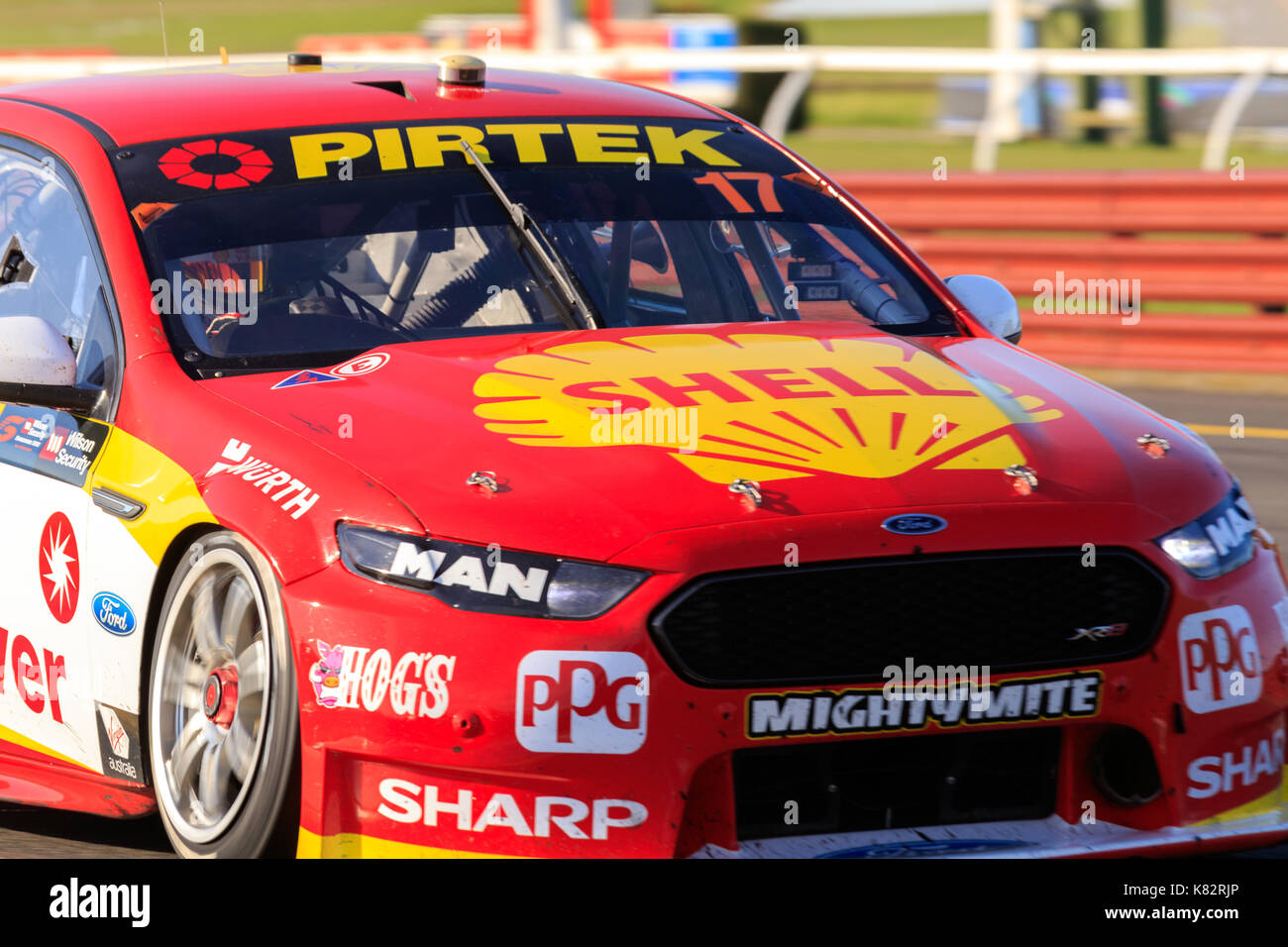 MELBOURNE, AUSTRALIEN - 17 September: Scott McLaughlin 17 fahren für diesem Team Penske/Shell V-Power Racinging der Die Jungfrau Australien Supercars Cha Stockfoto