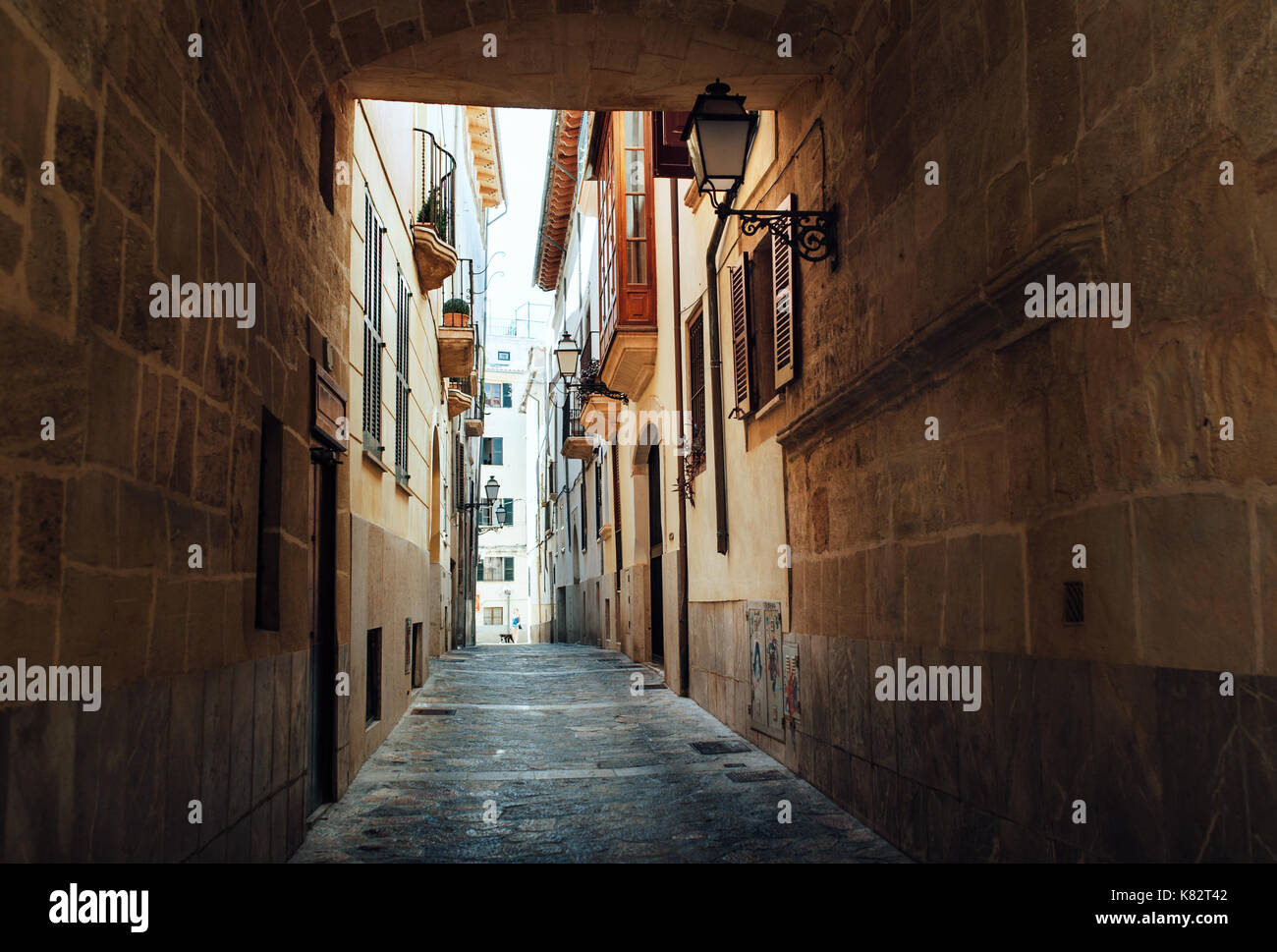 Straßen von Palma de Mallorca. Spanien, Europa Stockfoto