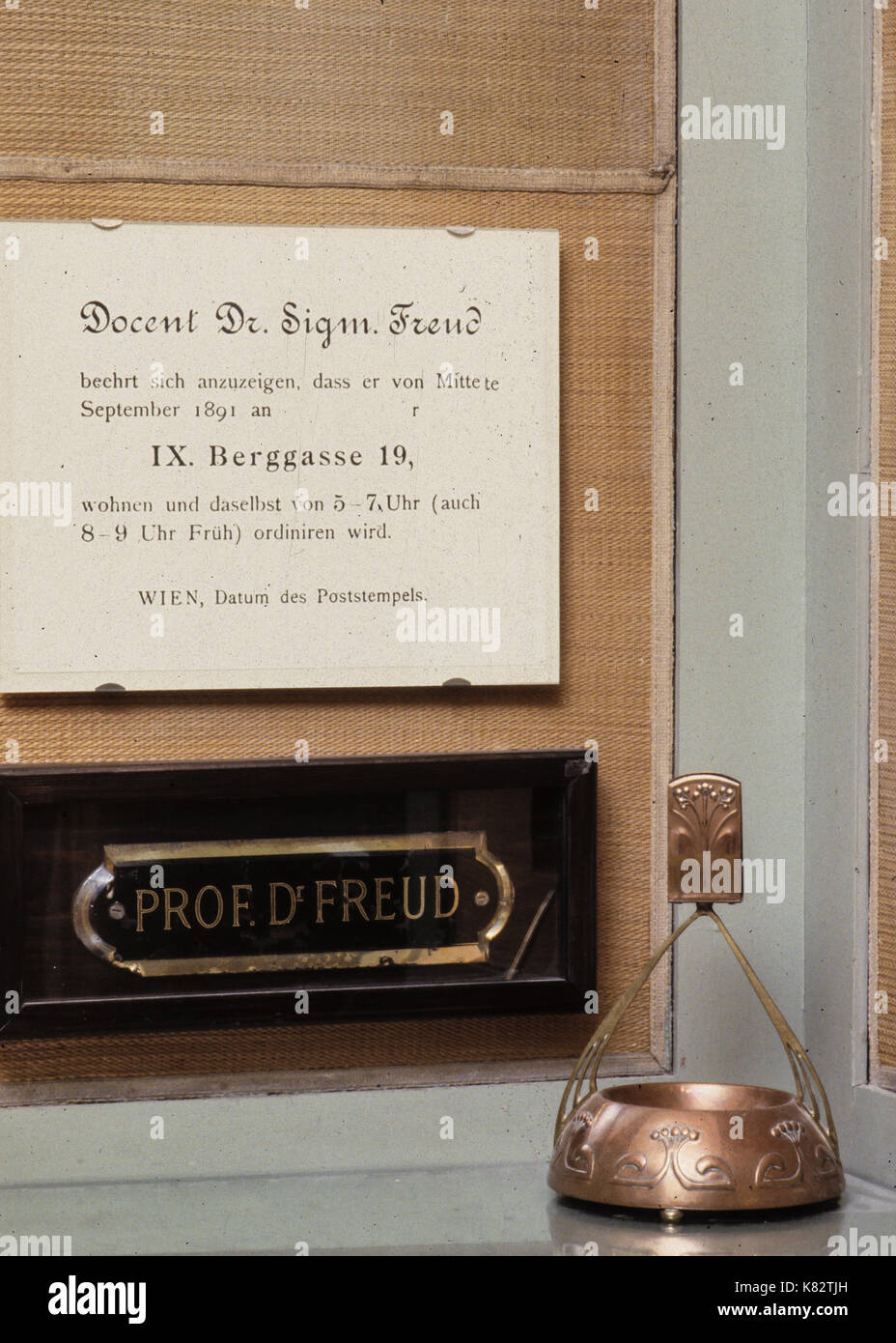 Sigmund Freud Museum, Wien, Österreich Stockfoto