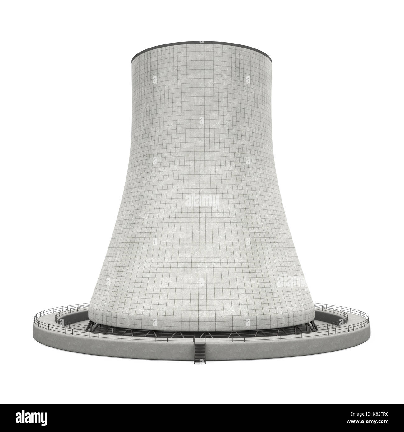 Atomkraftwerk isoliert Stockfoto
