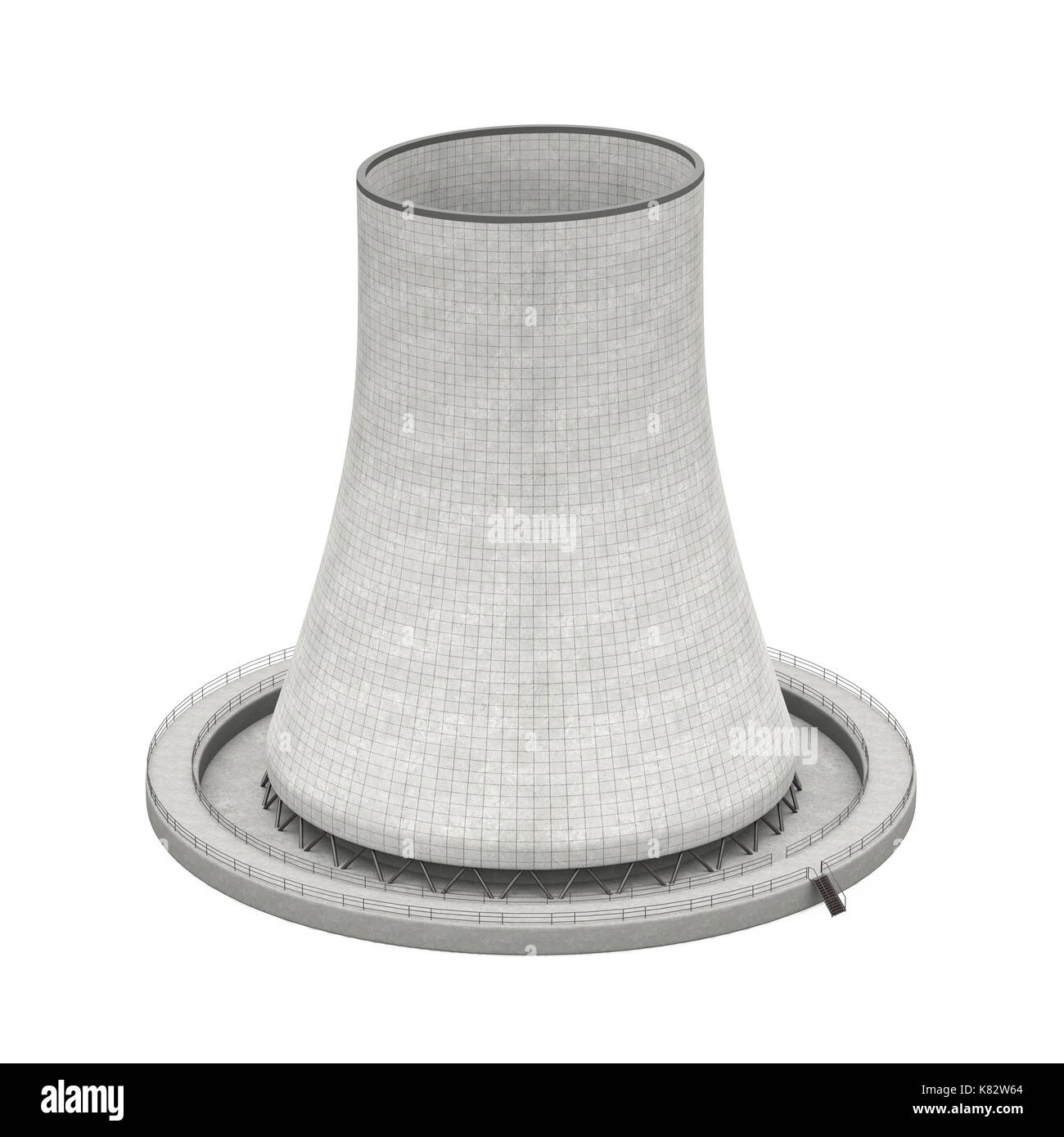 Atomkraftwerk isoliert Stockfoto