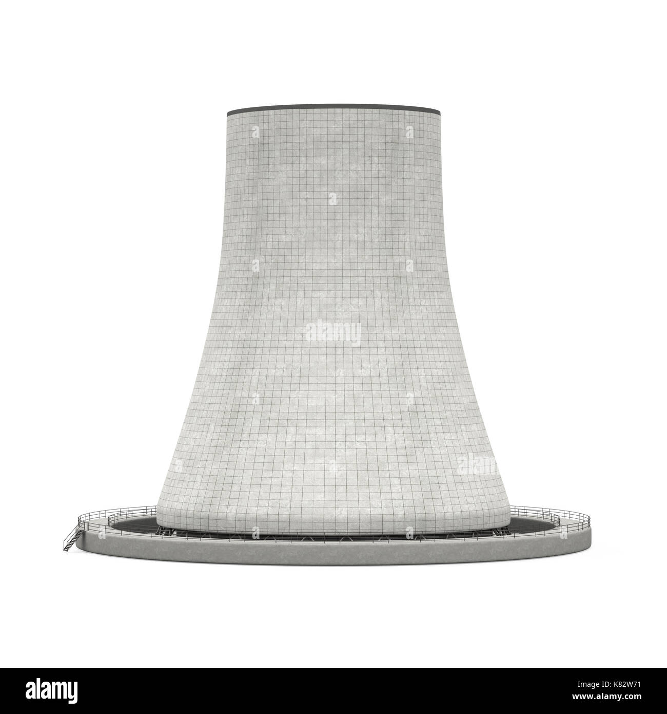 Atomkraftwerk isoliert Stockfoto