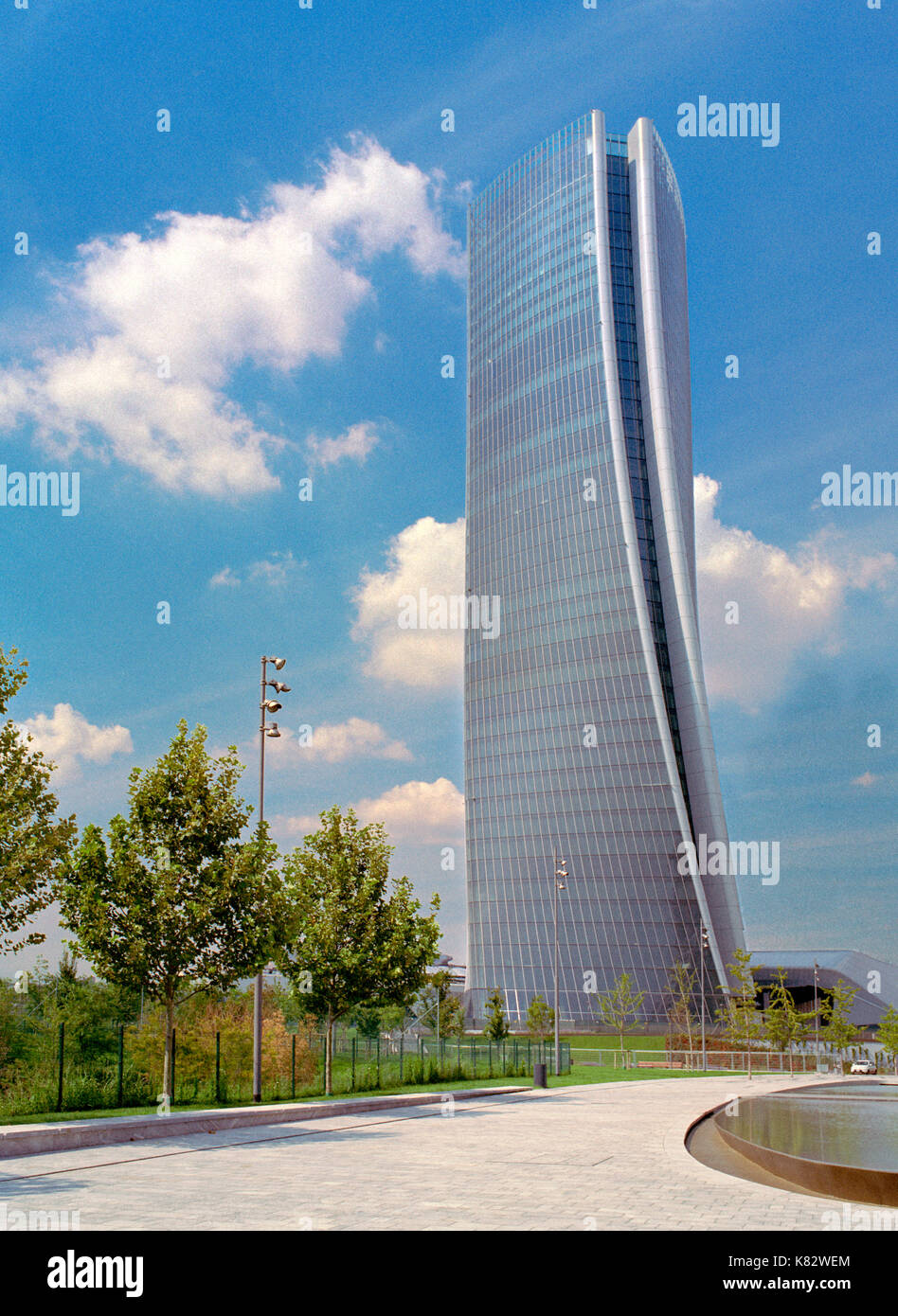 Italien, Lombardei, Mailand, CityLife, Hadid Turm von Zaha Hadid entworfen Stockfoto