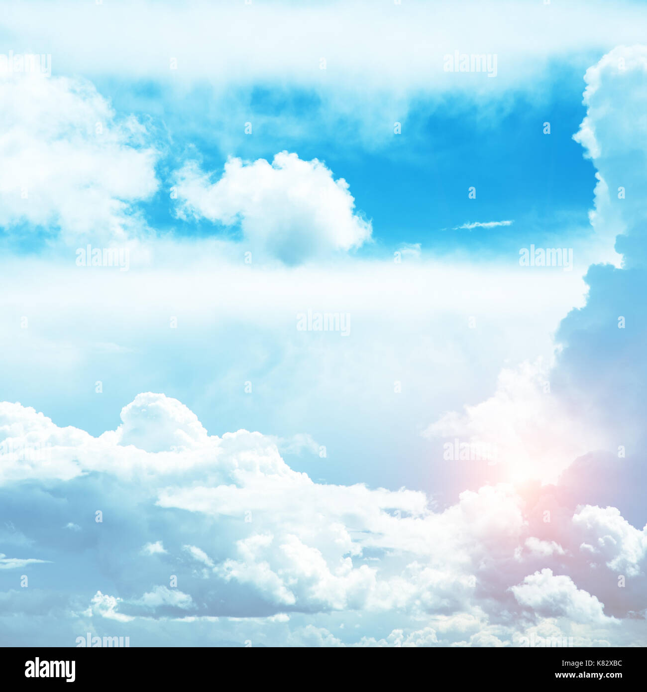 Himmel Farben Luft Wolken Stockfoto