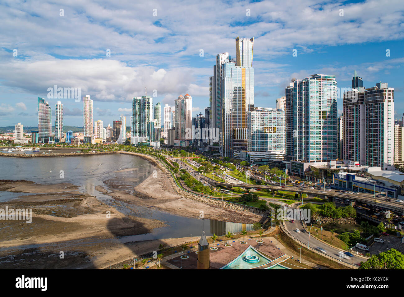 City Skyline, Panama City, Panama, Mittelamerika Stockfoto