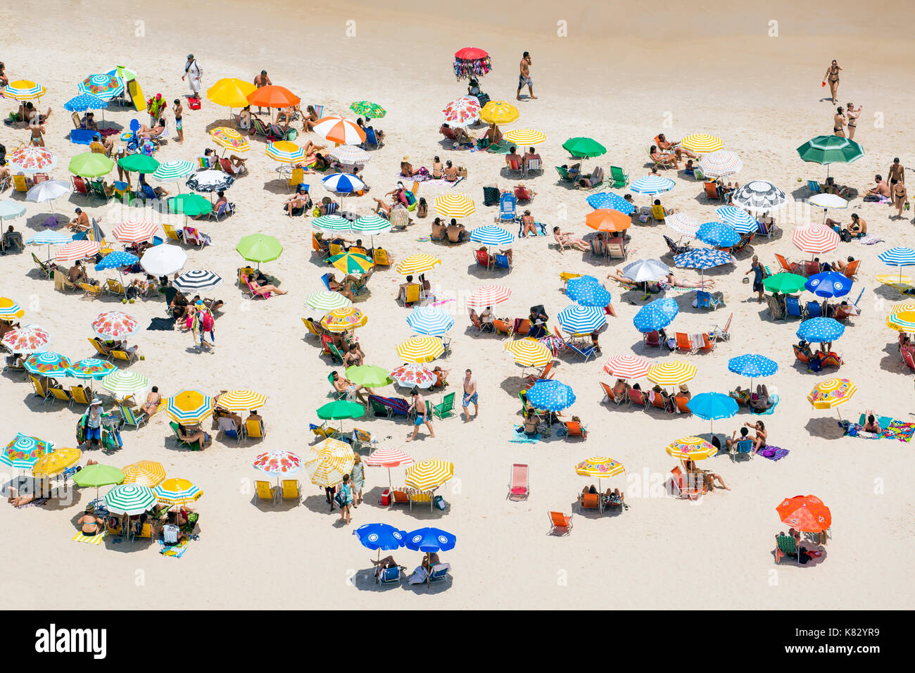 Strand von Ipanema, Rio de Janeiro, Brasilien, Südamerika Stockfoto