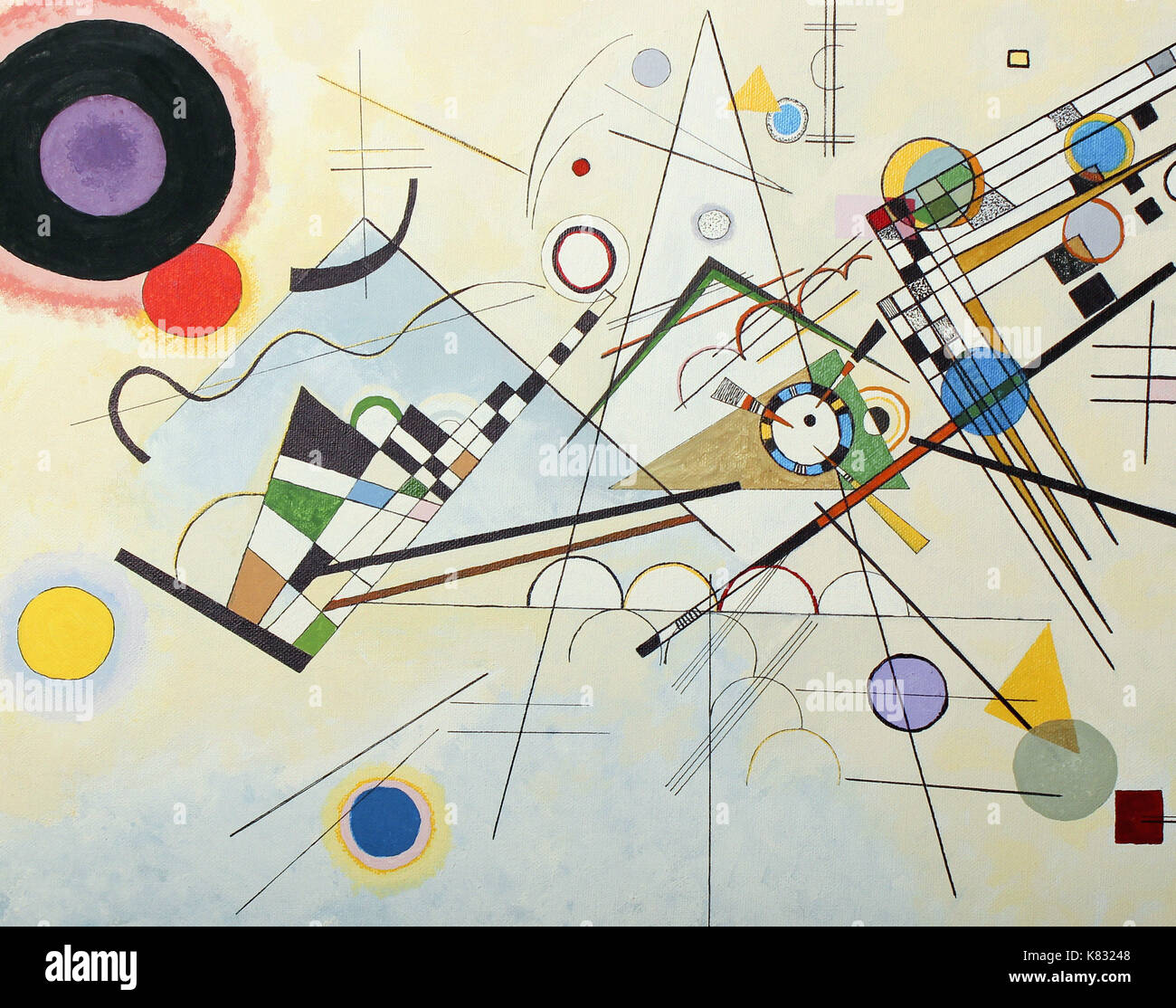 Wassily Kandinsky Replik Komposition VIII Stockfotografie Alamy
