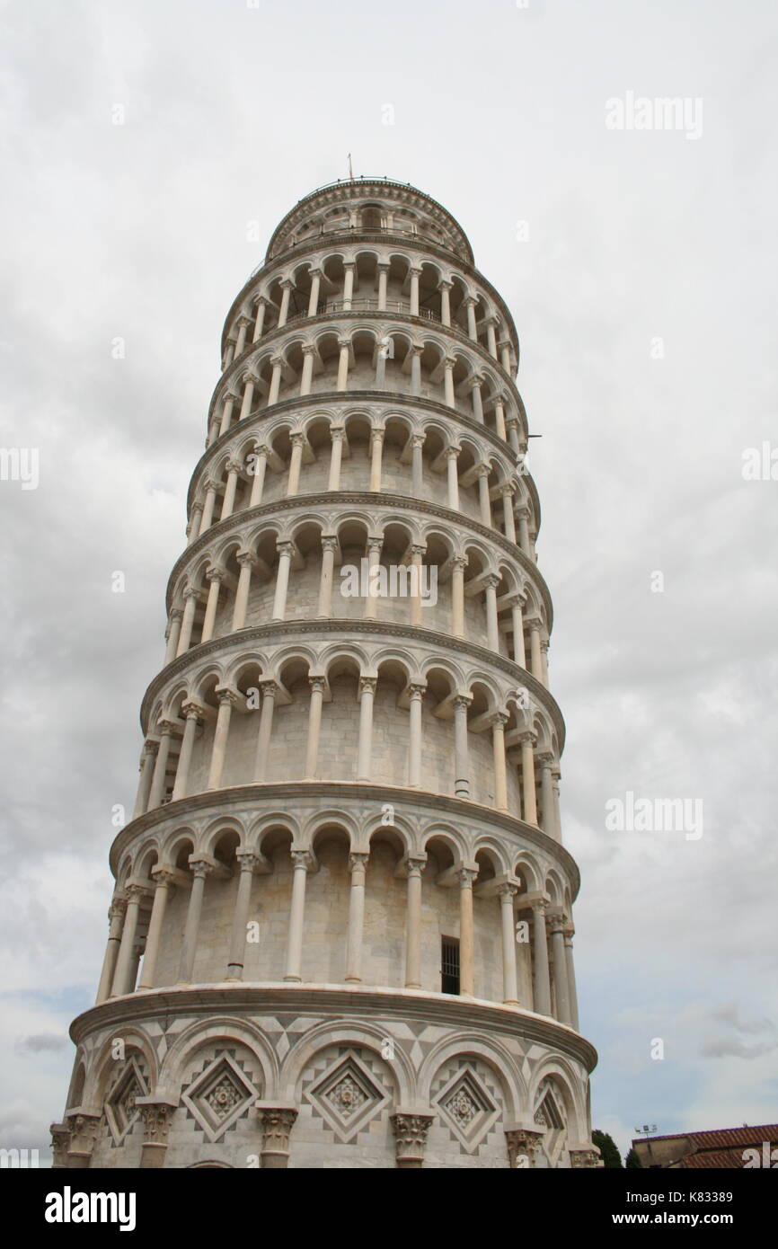 Die Leanin Turm von Pisa Stockfoto