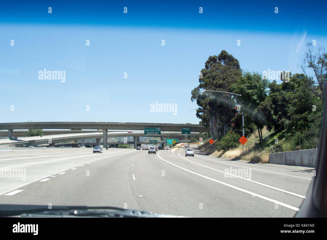 Straßen und Autobahnen rund um San Diego, Kalifornien Stockfoto