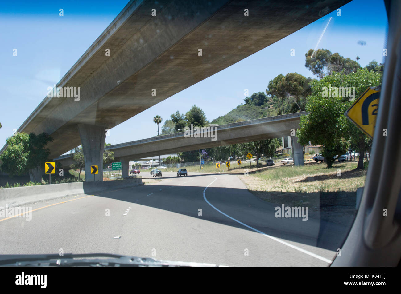 Straßen und Autobahnen rund um San Diego, Kalifornien Stockfoto