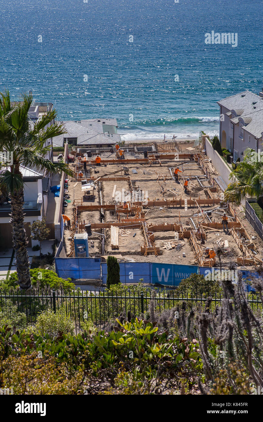 Ozean im Bau im Strand, Dana Point, Kalifornien, USA Stockfoto