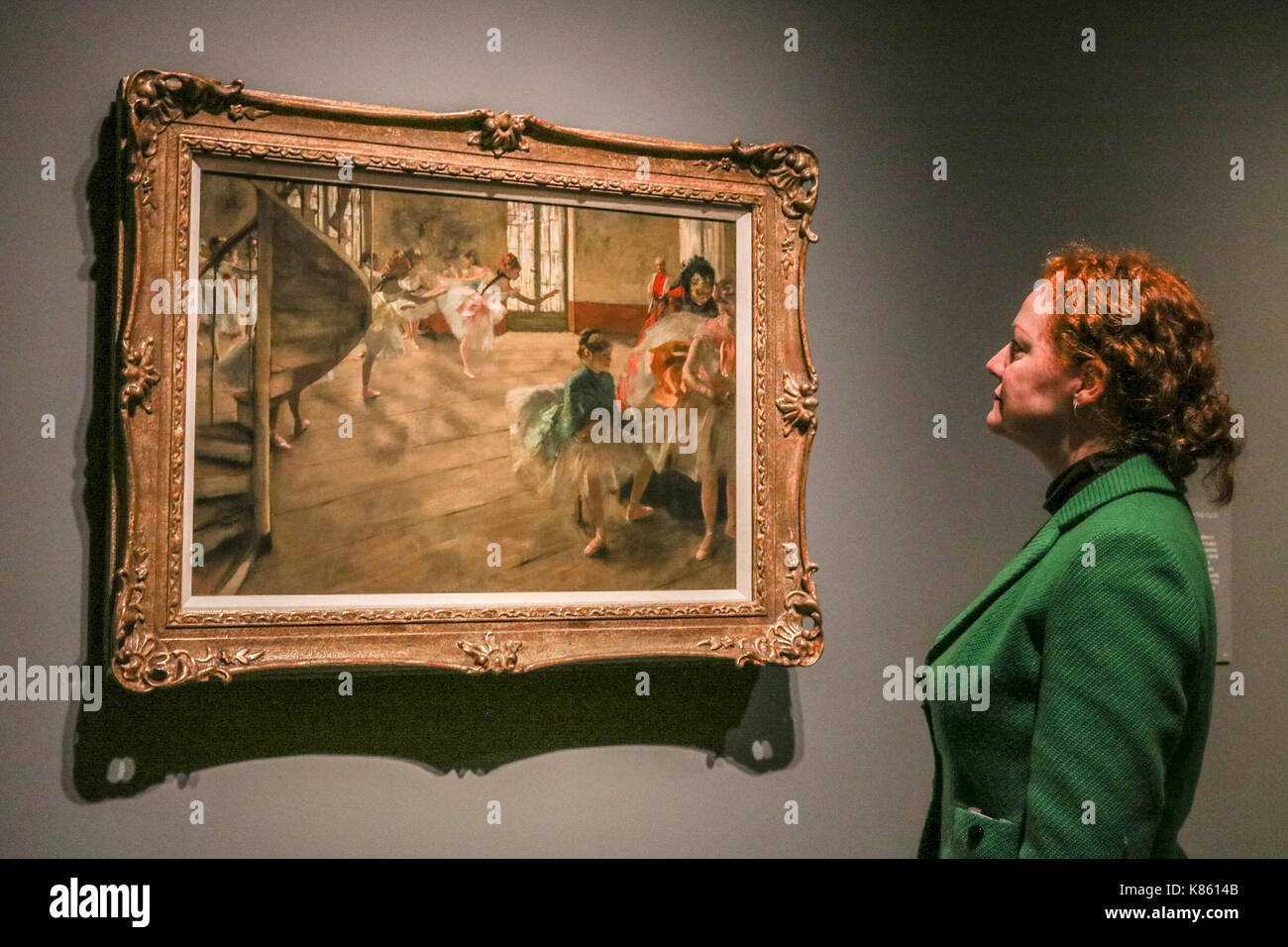 London, Großbritannien. 18 Sep, 2017. Drücken Sie die Taste Vorschau: eine Sammlung von Degas Kunstwerke aus dem Burrell Collection, Glasgow, die von französischen Impressionisten Edgar Degas auf Anzeige von 20. September 2017 - vom 7. Mai 2018 an die National Gallery in London. Die Burrell Collection ist nach Sir William Burrell, die eine große Sammlung von seinen privaten Kunstwerken an die Stadt Glasgow 1944 Credit gespendet: Amer ghazzal/Alamy Leben Nachrichten benannt Stockfoto