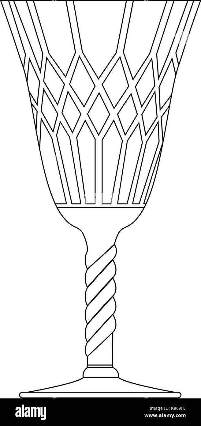 Gotischen Kelch Vektor symbol Icon Design. Schöne Abbildung auf weißem Hintergrund Stock Vektor