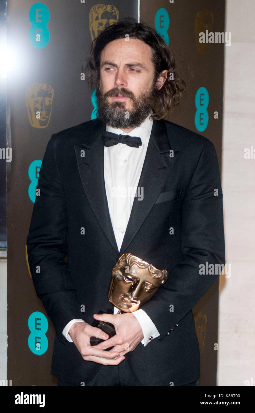 Casey Affleck auf der offiziellen nach Partei für die 70Th EE British Academy Film Awards 2017 nach - Partei Abendessen im Grosvenor House Hotel am 12. Februar 2017 in London, England Stockfoto